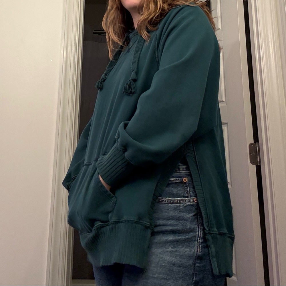 Green Hooded Sweatshirt
